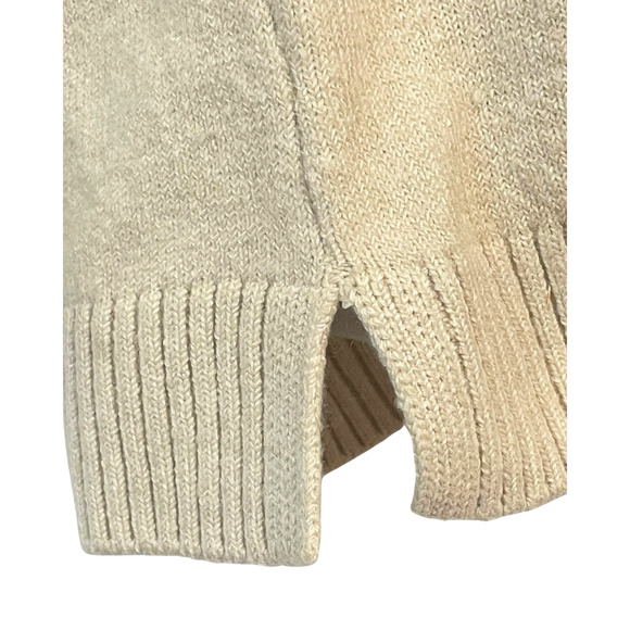 Denim & Co Signature Sz 1X Tunic Sweater Jacquard New Stone Neutral Tan A696705 - Picture 7 of 11